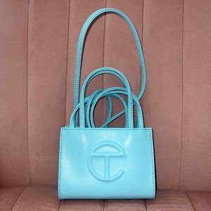 Brand NEW Mini baby blue Telfar Bag! Not used